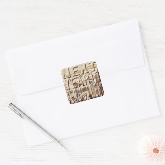 Passover Sticker Square "Jerusalem" (Envelop)
