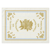 Passover Tablecloth "Personalized Seder Cloth" Tafelkleed (Voorkant (Horizontaal))