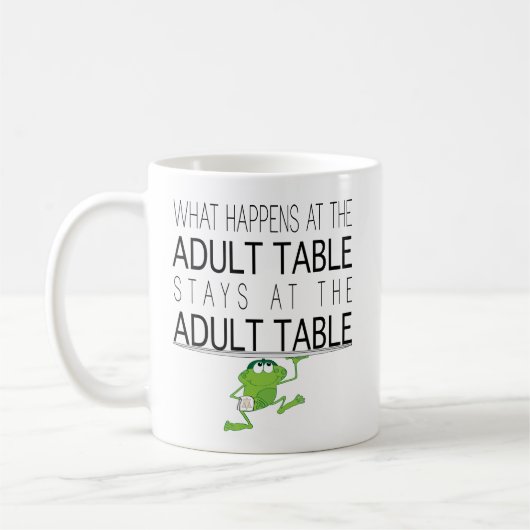 Passover "The Adult Table" 11 oz koffie-Mok Koffiemok (Links)