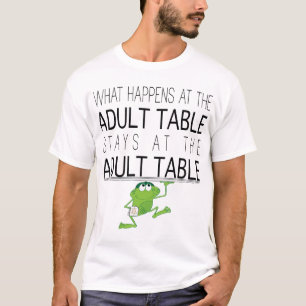 Passover "The Adult Table "Mannen Basic T-Shirt" T-shirt