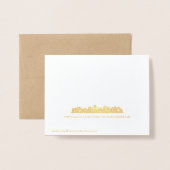 Passover Volgend jaar in Jerusalem Elegant Navy Sw Folie Kaarten (Met envelop)