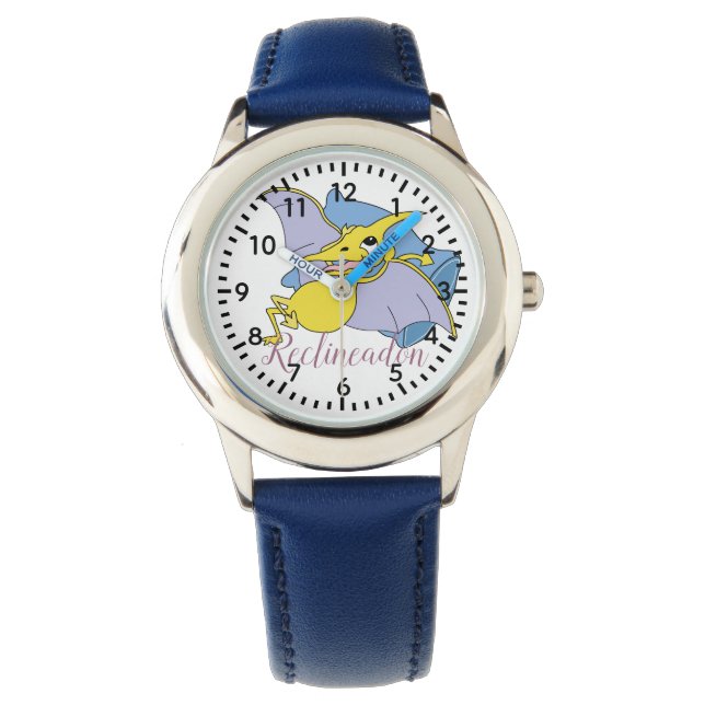 Passover Watch Reclineadon Dinosaur Horloge (Voorkant)