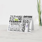 Passover Wenskaart "Dayenu en meer..." Kaart (Voorkant)