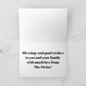 Passover Wenskaart "Happy Passover Words" Kaart (Binnen)