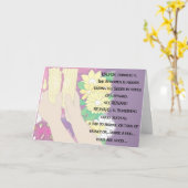 Passover Wenskaart "Tsafun betekent..." Kaart (Gele Bloem)