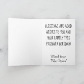 Passover Wenskaart "Wie laat de kikkers eruit?" Kaart (Binnen)