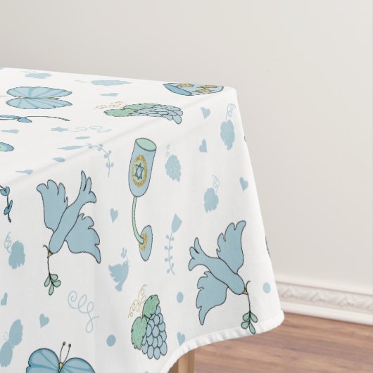 Passover Whimsical Seder Tablecloth 60 x 80 inch Tafelkleed (Voorbeeld)