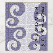 Passover Wijnfles Etiket Afscheid van het Zee (Enkel label)