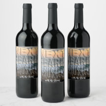 Passover Wine Fles Etiket Jerusalem Beach