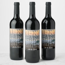 Passover Wine Fles Etiket Jerusalem Beach