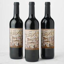 Passover Wine Fles Label Jerusalem Wijn Etiket