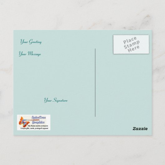 Passovergroeten Briefkaart (Achterkant)