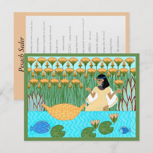 Passoversederkaart Briefkaart (Voorkant / Achterkant)