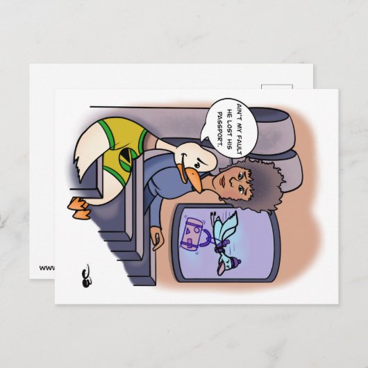 Passport  briefkaart (Voorkant / Achterkant)