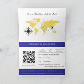 Passport to Adulthood Blue 21st birthday Aankondiging (Binnen)