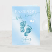 Passport Travel Boy Baby shower Adventure begint (Voorkant)