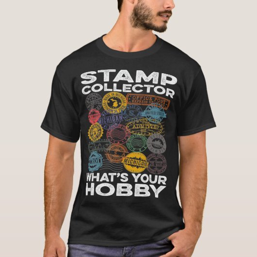Passport Travel Stamp Collector Wat je hobby T-shirt (Voorkant)