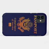 PASSPORT(USA) Case-Mate iPhone CASE (Achterkant (horizontaal))