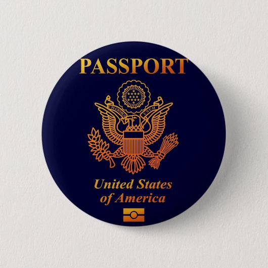 PASSPORT(USA) RONDE BUTTON 5,7 CM (Voorkant)