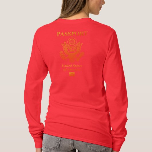 PASSPORT(USA) T-SHIRT (Achterkant)