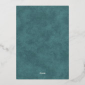 Passport Wedding Folie Uitnodiging (Achterkant)