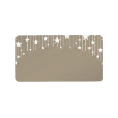 Passterren: witte en beige vaartuigen etiket (Voorkant)