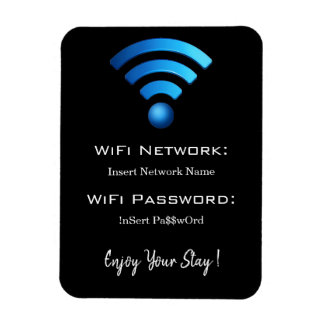 password wifi details black magneet