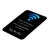 password wifi details black magneet (Linkerzijde)