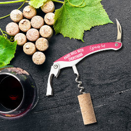 Past bij alles wat roze is kurkentrekker