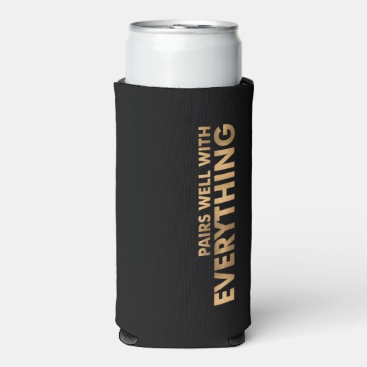 PAST BIJ ELK DING Gepersonaliseerd Seltzer Blikjeskoeler (Seltzer Voorkant)