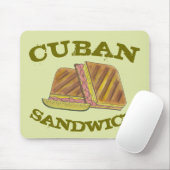 Past Cuban Sandwich Ham Cheese Salami PIckle Muismat (Met muis)