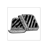 Past Cuban Sandwich Ham Cheese Salami PIckle Rubberstempel (Afrduk)
