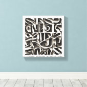 Past gemakkelijk in verschillende omgevingen canvas afdruk (Insitu (Houten vloer))