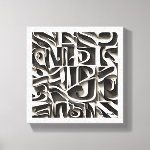 Past gemakkelijk in verschillende omgevingen canvas afdruk