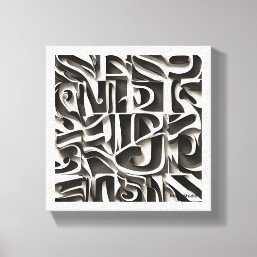 Past gemakkelijk in verschillende omgevingen canvas afdruk (Voorkant)