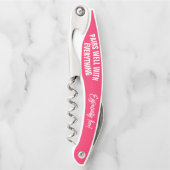 Past goed bij alles wat roze is kurkentrekker (Voorkant)