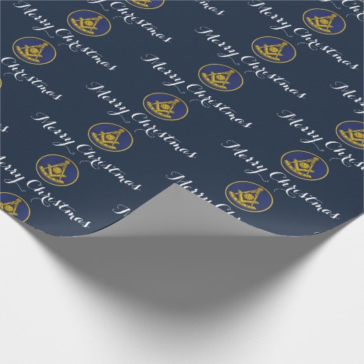 Past Master Freemason Masonic Christmas Cadeaupapier (Hoek)