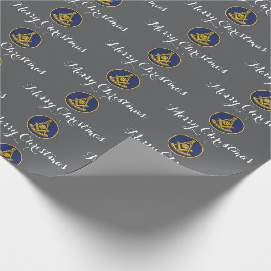 Past Master Freemason Masonic Christmas Cadeaupapier (Hoek)