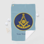 Past Master Lodge Vrijmetselaar Vrijmetselaar Golfhanddoek (Insitu)