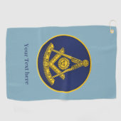 Past Master Lodge Vrijmetselaar Vrijmetselaar Golfhanddoek (Horizontaal)