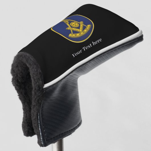 Past Master Lodge Vrijmetselaar Vrijmetselaar Golfheadcover (3/4 voorkant)