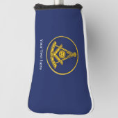 Past Master Lodge Vrijmetselaar Vrijmetselaar Golfheadcover (Draai 90)