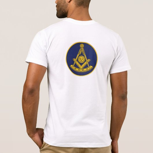 Past Master Lodge Vrijmetselarij Vrijmetselarij T-shirt (Achterkant)