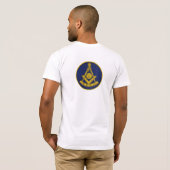 Past Master Lodge Vrijmetselarij Vrijmetselarij T-shirt (Achterkant volledig)