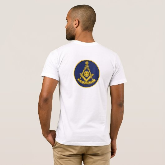 Past Master Lodge Vrijmetselarij Vrijmetselarij T-shirt (Achterkant volledig)