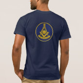 Past Master Lodge Vrijmetselarij Vrijmetselarij T-shirt (Achterkant)
