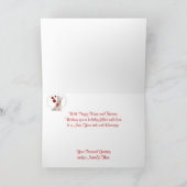 Past Prachtige Kerstmis Wishes4 van Westie het aan Feestdagen Kaart (Binnen)