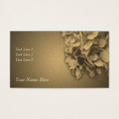 Past Sepia Hydrangea Flower Visitekaartje (Voorkant)