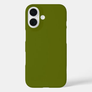 Past zich aan alle telefoons aan - Dark Olive Gree iPhone 16 Hoesje