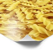 Pasta-achtergrond Foto Afdruk (Hoek)